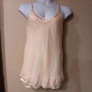 Y2K Alexandra Nicole Cream Chemise with Lace Trim